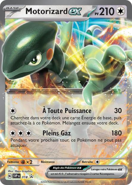 Carte Pokémon Motorizard EX SVP018 SV Promo SV SVP Neuf FR LorenZone