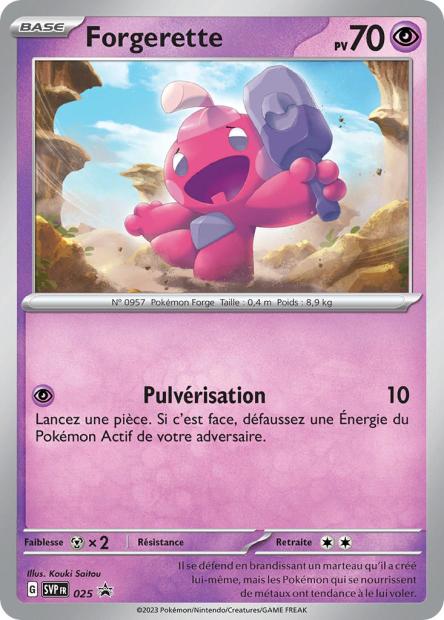 Carte Pokémon Forgerette SVP025 SV Promo SV SVP Neuf FR LorenZone