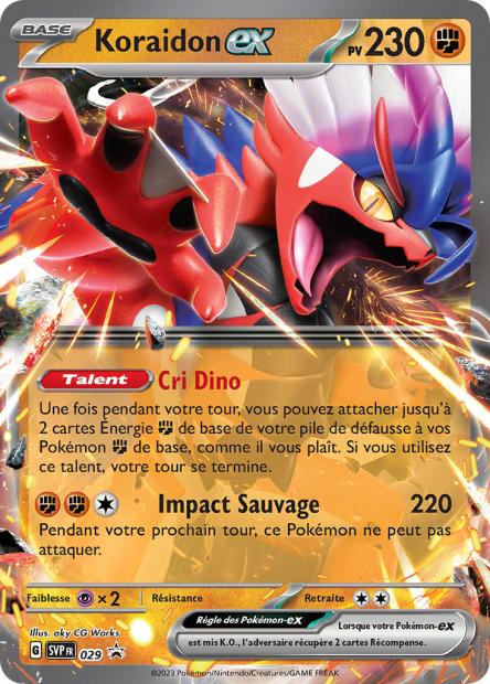 Carte Pokémon Koraidon EX SVP029 SV Promo SV SVP Neuf FR LorenZone