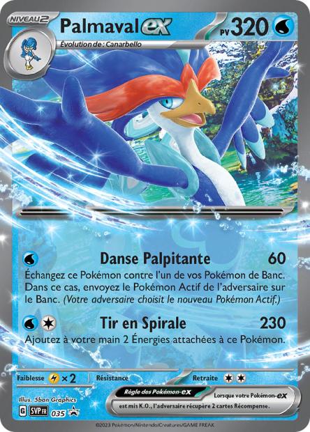 Carte Pokémon Palmaval EX SVP035 SV Promo SV SVP Neuf FR LorenZone