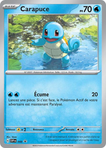Carte Pokémon Carapuce SVP048 SV Promo SV SVP Neuf FR LorenZone
