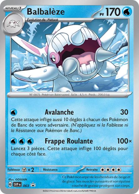 Carte Pokémon Balbalèze SVP063 SV Promo SV SVP Neuf FR LorenZone