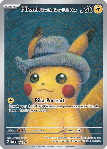 Carte Pokémon Pikachu with Grey Felt Hat SVP085 SV Promo SV SVP Neuf FR LorenZone