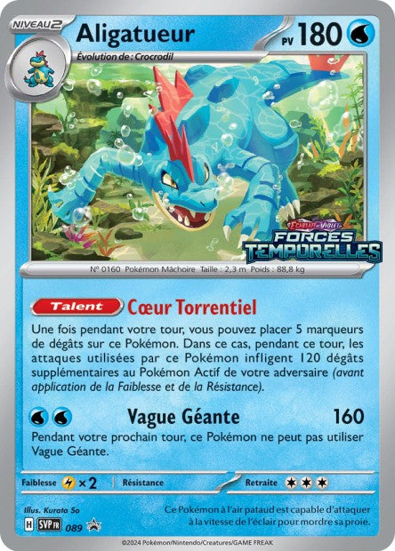 Carte Pokémon Aligatueur SVP089 SV Promo SV SVP Neuf FR LorenZone