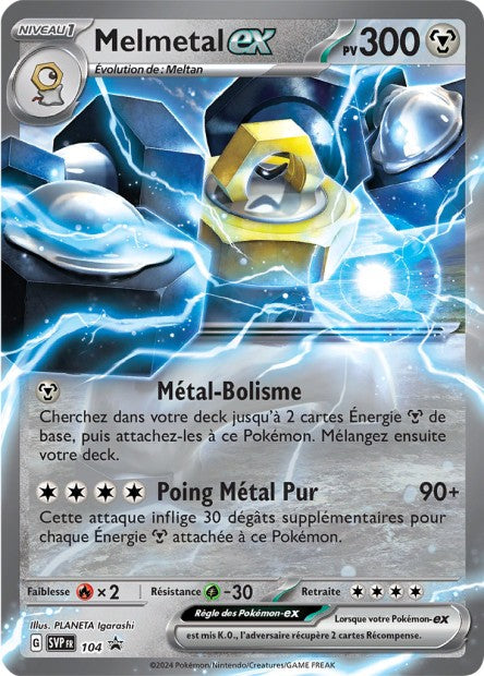 Carte Pokémon Melmetal EX SVP104 SV Promo SV SVP Neuf FR LorenZone