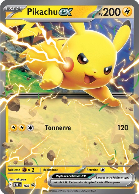 Carte Pokémon Pikachu EX SVP106 SV Promo SV SVP Neuf FR LorenZone