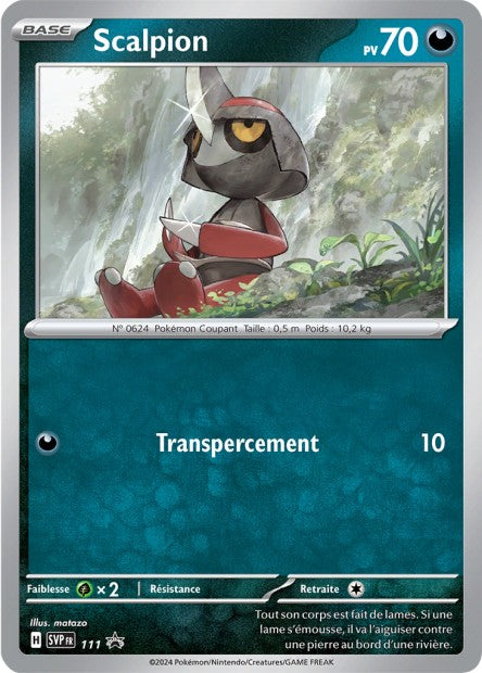 Carte Pokémon Scalpion SVP111 SV Promo SV SVP Neuf FR LorenZone