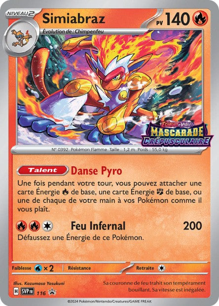 Carte Pokémon Simiabraz SVP116 SV Promo SV SVP Neuf FR LorenZone