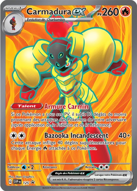 Carte Pokémon Carmadura EX SVP125 SV Promo SV SVP Neuf FR LorenZone