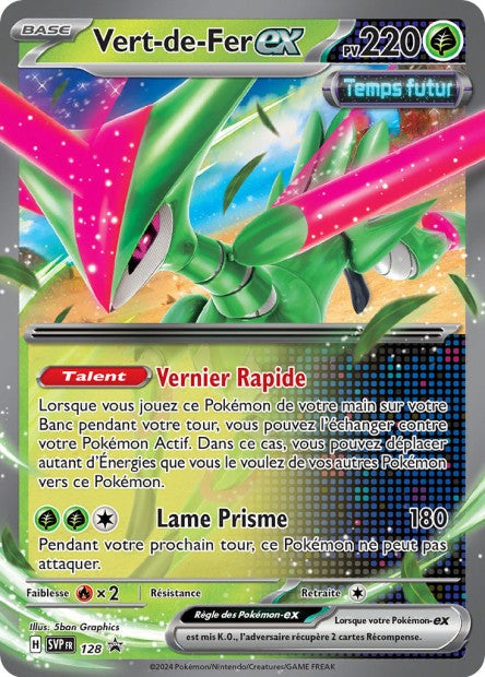 Carte Pokémon Vert-de-Fer EX SVP128 SV Promo SV SVP Neuf FR LorenZone