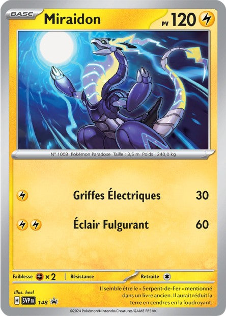 Carte Pokémon Miraidon SVP148 SV Promo SV SVP Neuf FR LorenZone