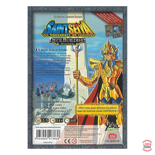Saint Seiya Extension Poseidon - contenu : nouvelles cartes Poseidon, pilier central, objectifs épiques