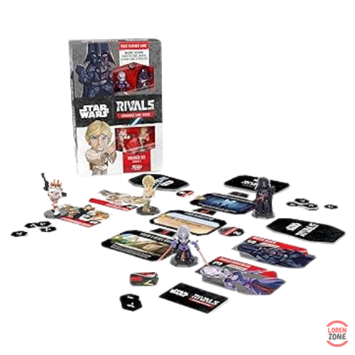 Star Wars Rivals Premier Set - contenu : Luke Skywalker, Dark Vador, cartes action, lieux et dé Prism exclusif