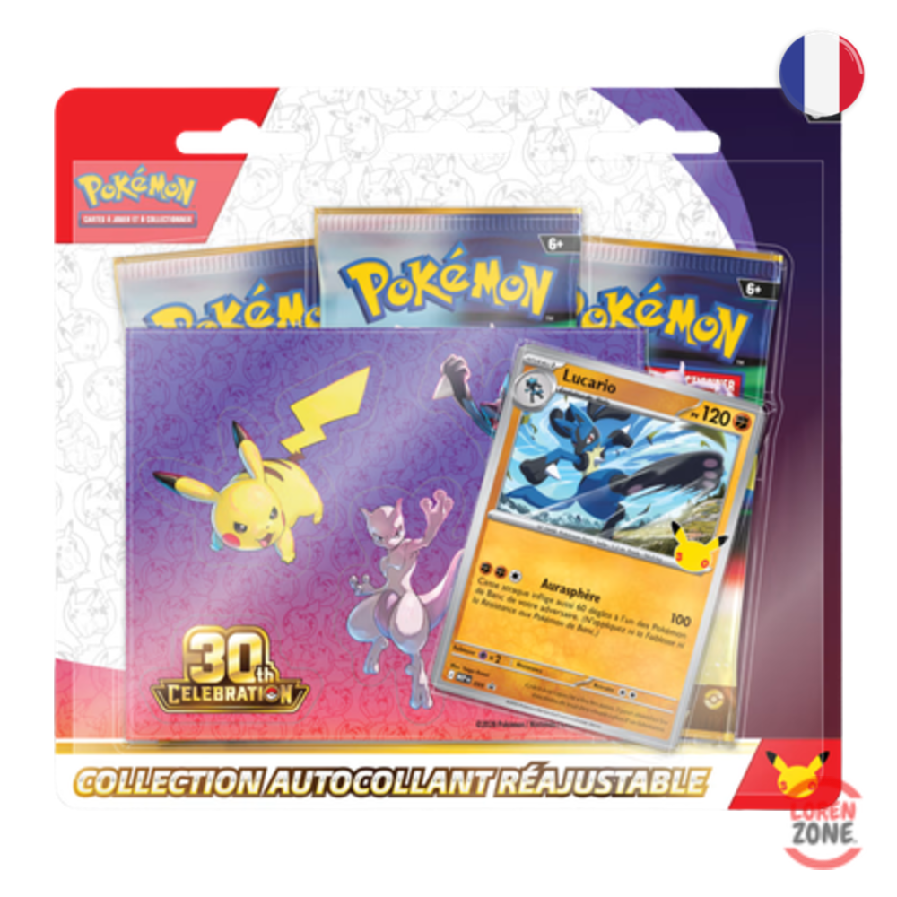Tech Sticker Collection Pokémon 30ᵉ Anniversaire - Blister Lucario 30th Celebration - LorenZone