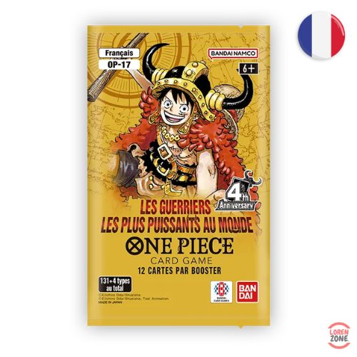 Booster One Piece Card Game OP-17 Les Guerriers Les Plus Puissants Au Monde français 12 cartes 4th Anniversary Bandai | LorenZone