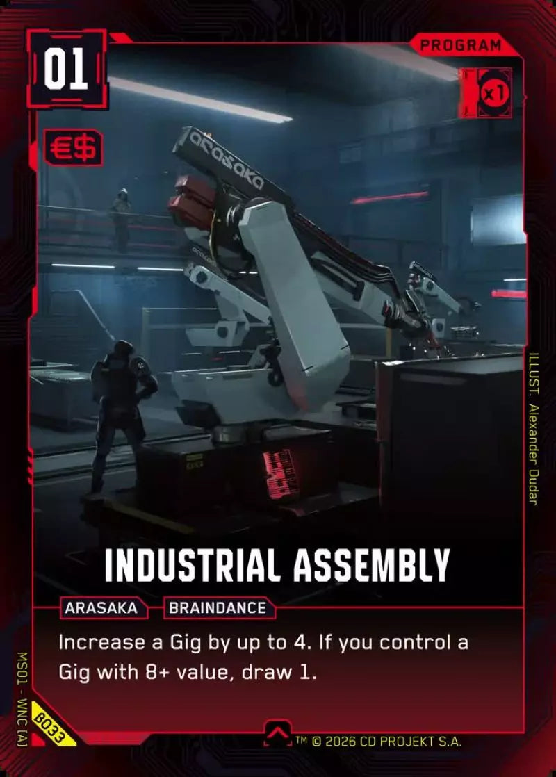 Carte Cyberpunk TCG Industrial Assembly β033 - Welcome to Night City Beta | LorenZone