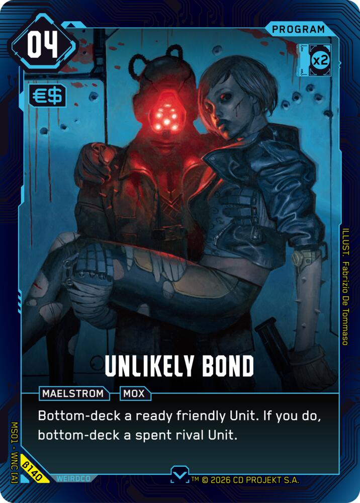 Carte Cyberpunk TCG Unlikely Bond β140 - Welcome to Night City Beta | LorenZone