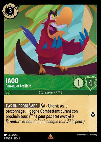Carte Lorcana 80/204 Iago | LorenZone