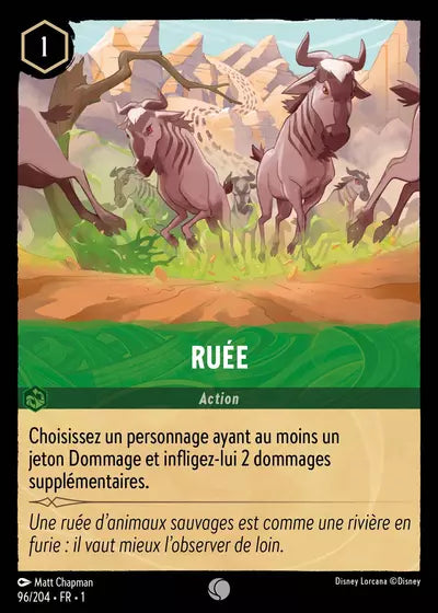 Carte Lorcana 96/204 Ruée | LorenZone