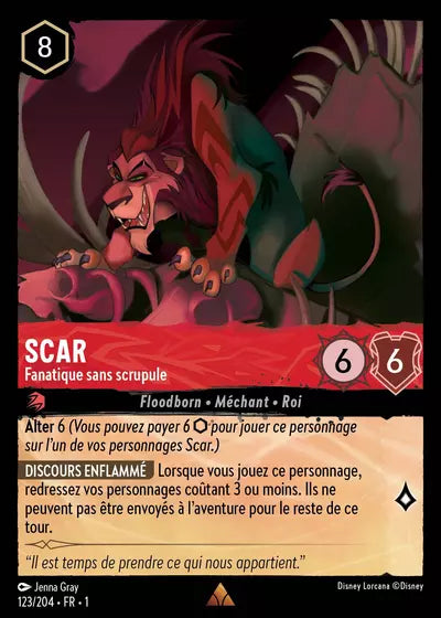 Carte Lorcana 123/204 Scar | LorenZone