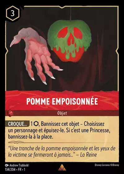 Carte Lorcana 134/204 Pomme empoisonnée | LorenZone