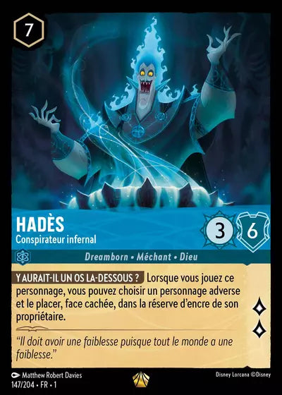 Carte Lorcana 147/204 Hadès | LorenZone