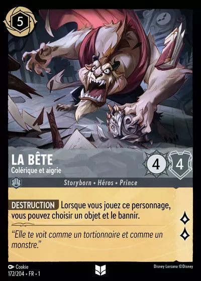 Carte Lorcana 172/204 La Bête | LorenZone