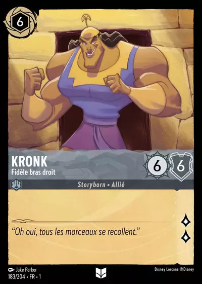 Carte Lorcana 183/204 Kronk | LorenZone