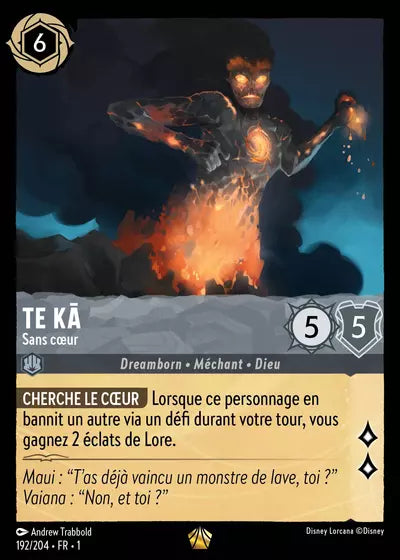 Carte Lorcana 192/204 Te Kā | LorenZone