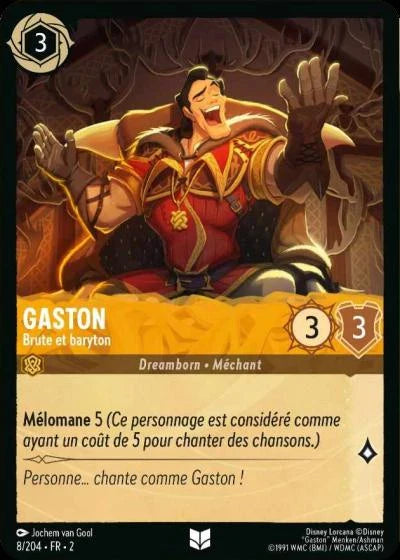 Carte Lorcana 008/204 Gaston Foil | LorenZone