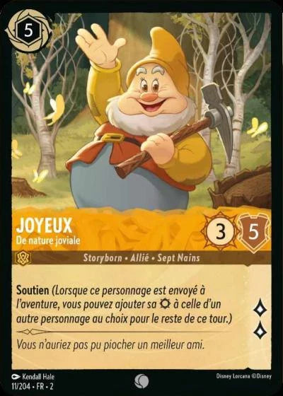 Carte Lorcana 011/204 Joyeux Foil | LorenZone
