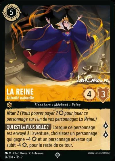 Carte Lorcana 026/204 La Reine Foil | LorenZone