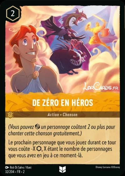 Carte Lorcana 032/204 De zéro en héros Foil | LorenZone