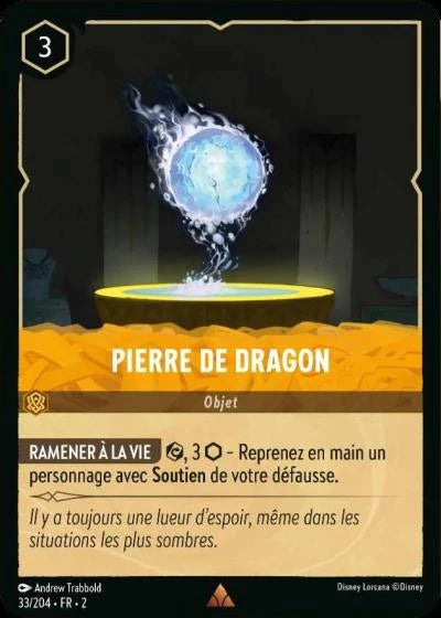 Carte Lorcana 033/204 Pierre de Dragon Foil | LorenZone