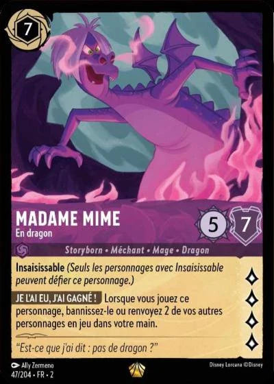 Carte Lorcana 047/204 Madame Mime Foil | LorenZone