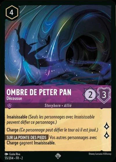 Carte Lorcana 055/204 Ombre de Peter Pan Foil | LorenZone