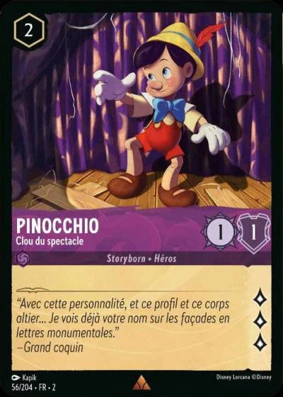 Carte Lorcana 056/204 Pinocchio Foil | LorenZone
