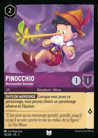 Carte Lorcana 058/204 Pinocchio Foil | LorenZone