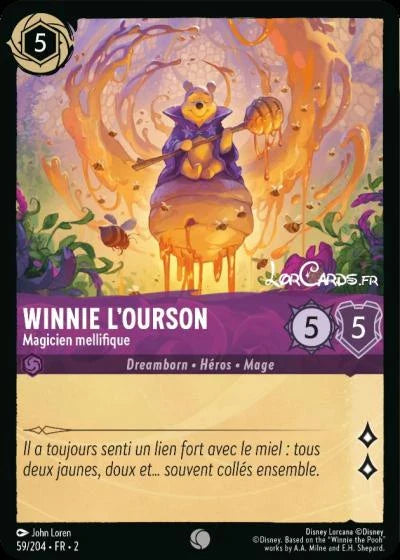 Carte Lorcana 059/204 Winnie l'Ourson Foil | LorenZone
