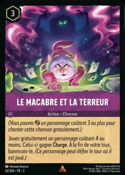 Carte Lorcana 062/204 Le macabre et la terreur Foil | LorenZone
