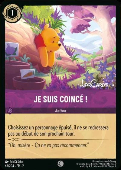 Carte Lorcana 063/204 Je suis coincé ! Foil | LorenZone
