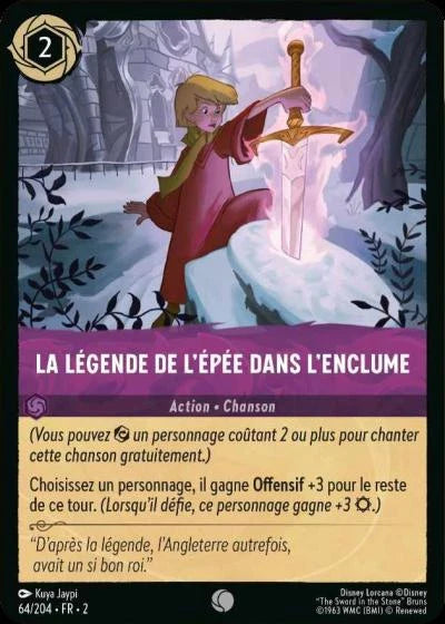 Carte Lorcana 064/204 La légende de l'épée dans l'enclume Foil | LorenZone