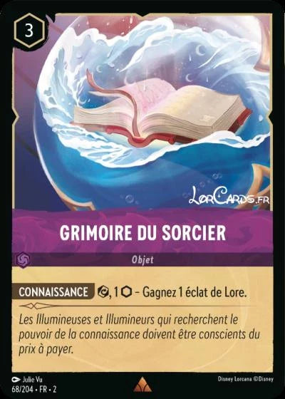 Carte Lorcana 068/204 Grimoire du sorcier Foil | LorenZone