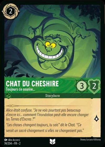 Carte Lorcana 074/204 Chat du Cheshire Foil | LorenZone