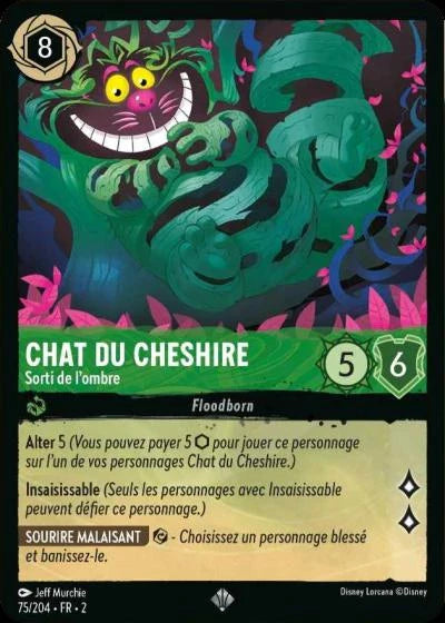 Carte Lorcana 075/204 Chat du Cheshire Foil | LorenZone