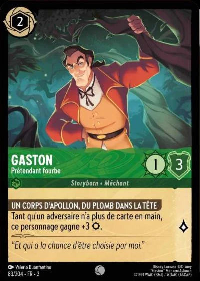 Carte Lorcana 083/204 Gaston Foil | LorenZone