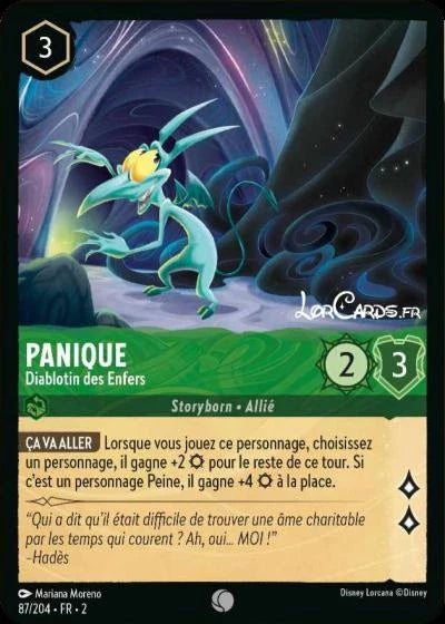 Carte Lorcana 087/204 Panique Foil | LorenZone