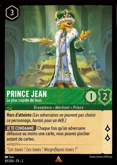 Carte Lorcana 089/204 Prince Jean Foil | LorenZone