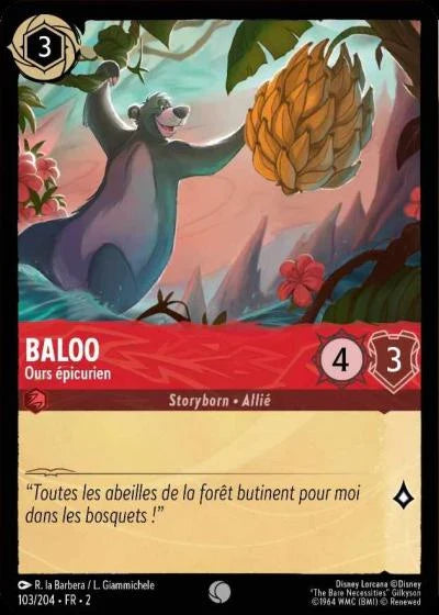 Carte Lorcana 103/204 Baloo Foil | LorenZone