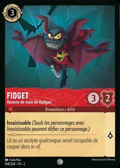 Carte Lorcana 108/204 Fidget Foil | LorenZone